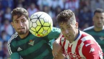 Piccini en el partido contra el Sporting