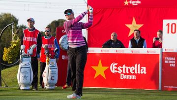 Anna Nordqvist ha presentado sus credenciales en la primera jornada del Estrella Damm Mediterranean Open de Sitges.