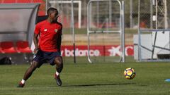 Carole, en un entrenamiento. 