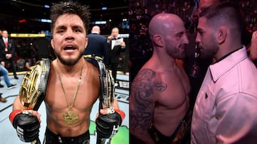 Henry Cejudo, Alexander Volkanovski e Ilia Topuria.