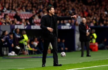 Diego Simeone, entrenador del Atlético de Madrid.