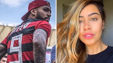 El futbolista Gabriel 'Gabigol' Barbosa y Rafaella, la hermana del futbolista Neymar.