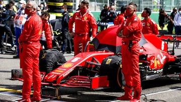 El Ferrari SF1000 de Sebastian Vettel. Spa-Francorchamps, Bélgica. F1 2020.