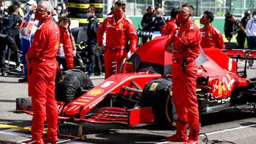 El Ferrari SF1000 de Sebastian Vettel. Spa-Francorchamps, B&eacute;lgica. F1 2020.