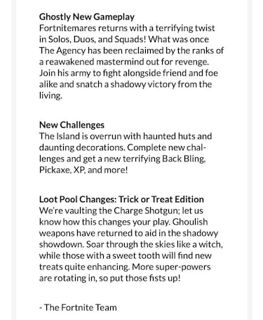 Fortnite - Notas del parche 14.40: cambios y novedades de la actualización