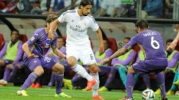 Khedira jugó el amistoso contra la Fiorentina.