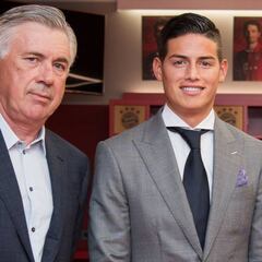 Ancelotti encontró "resistencia" del Madrid para fichar a James