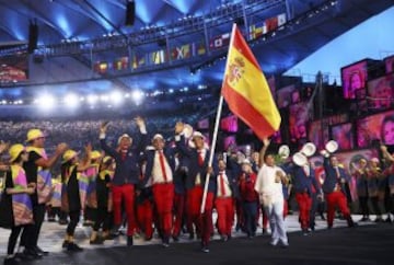 La delegación española en la inauguración de Río 2016