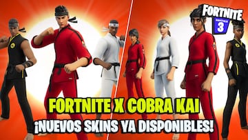 Fortnite x Cobra Kai: nuevos skins basados en la serie ya disponibles