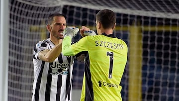Bonucci con Szczesny en la Juventus.