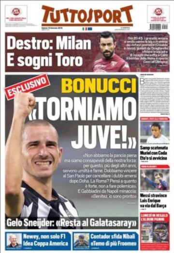 Portadas de la prensa deportiva