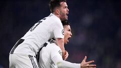 Cristiano celebra uno de sus goles al Atl&eacute;tico de Madrid.