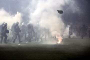 Suspendido el Panathinaikos-Olympiacos antes de empezar