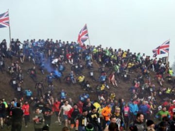 The Tough Guy challenge, which started in England in 1987 pits competitors against each other along a 15km track of obstacles.