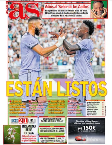 Las portadas de AS de agosto