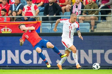 Las mejores imágenes del duelo entre Chile y Serbia en Austria