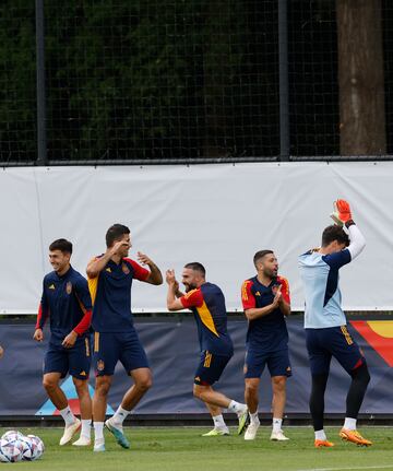 Buen ambiente durante el entrenamiento.