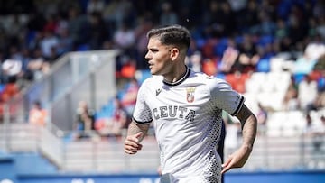 Kuki Zalazar, en el Eibar-Ceuta