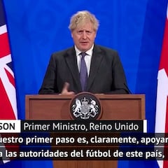 Boris Johnson no afloja y amenaza a la Superliga