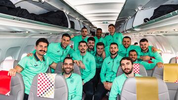Selección Española de fútbol sala, en su viaje a Inglaterra.