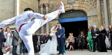 Jon Rahm y Kelley Cahill se dan el 'sí, quiero' en Bilbao