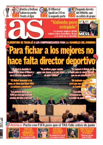 Las portadas de AS de octubre