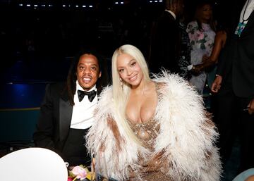 Jay-Z y Beyonc durante la gala de los Premios Grammys 2025 celebrados en Los ?ngeles.