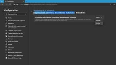 Cómo evitar la reproducción automática de los videos en Microsoft Edge
