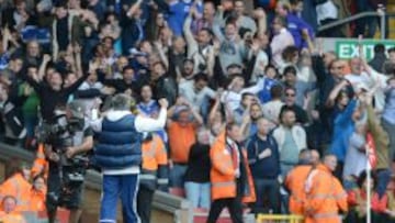 Mourinho celebra el triunfo.