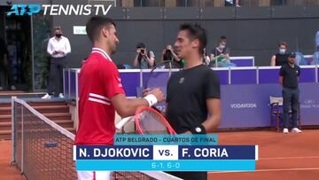 Djokovic no tiene piedad alguna con Coria