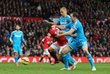 El colombiano fue protagonista de la victoria 2-0 sobre Sunderland. 