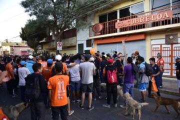 Los hinchas de Cobreloa fueron a protestar a la sede del club tras el castigo por el 'Caso Hisis' y el descenso a Primera B.