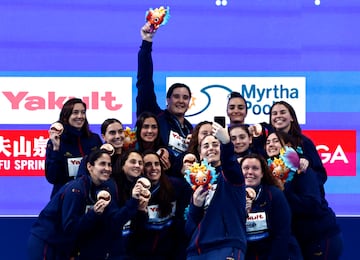 La Selección femenina de waterpolo, tercera del mundo.