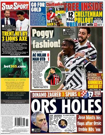 "Un bombo con tres bombas"... las portadas deportivas de hoy