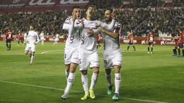 Olivera celebra el gol.