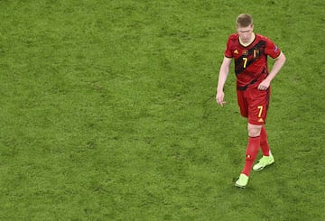 Se esperó mucho más esta noche de jugadores como Kevin de Bruyne, a quien se le notó visiblemente frustrado por una descalabro más con Bélgica.