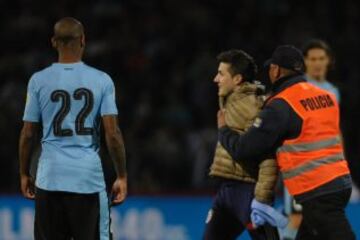 Messi asumió con tranquilidad la actitud del hincha.