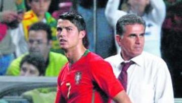 <b>RECAÍDA. </b>Cristiano recayó ante Hungría de su lesión de tobillo.