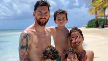 Messi ya está de vacaciones en el Caribe junto a su familia tras la Copa América