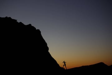 Corriendo en los Pirineos, España. 