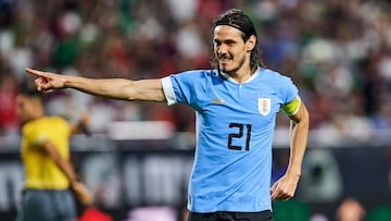    Edinson Cavani celebrates his goal 0-2 of Uruguay during the game Mexico (Mexican National Team) vs Uruguay, the Friendly match in preparation for the FIFA World Cup Qatar 2022, at State Farm Stadium, on June 02, 2022.

<br><br>

Edinson Cavani celebra su gol 0-2 de Uruguay durante el partido Mexico (Seleccion Nacional Mexicana) vs Uruguay, Amistoso de preparacion para la Copa Mundial de la FIFA Qatar 2022, en el Estadio State Farm, el 02 de junio de 2022.