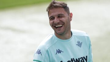 Joaquín, en un entrenamiento.