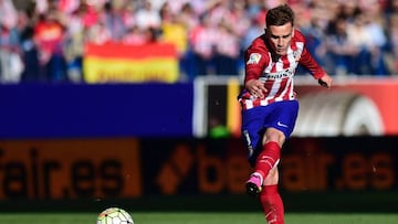 Griezmann, durante el partido.