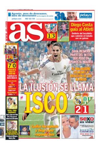 Las portadas de AS de agosto