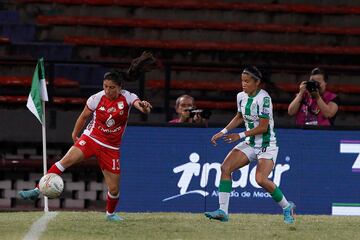 Partido de ida de las semifinales de la Liga Femenina BetPlay 2023, entre Atlético Nacional e Independiente Santa Fe.