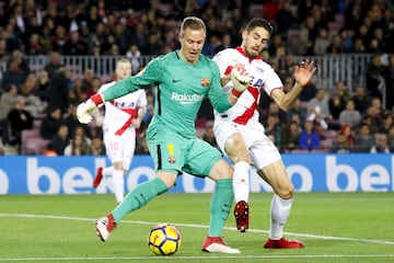 Ter Stegen y Rubén sobrino.