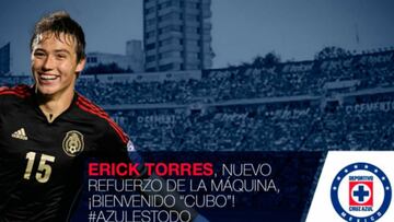 Erick "El Cubo" Torres, nuevo refuerzo de Cruz Azul