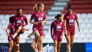 La Selecci¨®n, durante un entrenamiento.