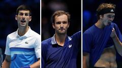 Djokovic, Medvedev y Zverev brillan más que nadie en 2021