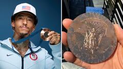 Olympic scandal: Nyjah Huston exposes embarrassing medal defect
